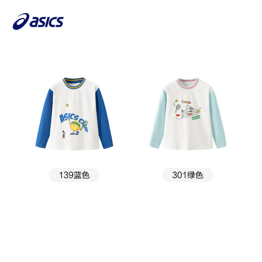【商城同款】ASICS/亚瑟士童装落肩设计长袖T恤抗菌吸湿速干秋季 商品图4