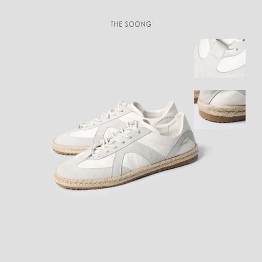 THESOONG|"麻绳德训鞋"经典牛皮手工麻绳编织平底鞋HWXZ4913 商品图1