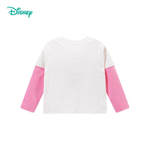 迪士尼女童可爱米妮假两件T恤纯棉套头上衣HSND24076 商品图5