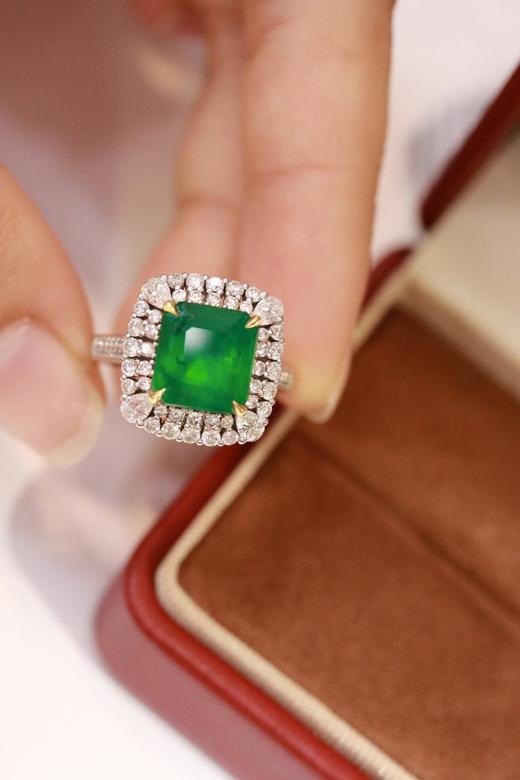 3.84ct 祖母绿戒指吊坠 商品图6