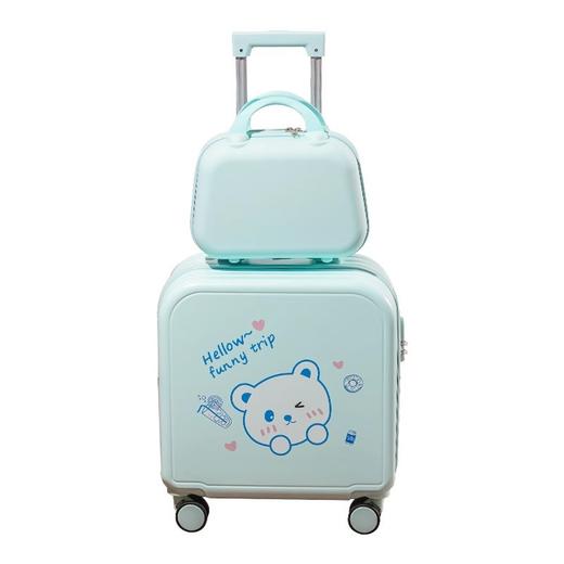 新款面包行李箱短期出行小型拉杆箱儿童行李箱20寸登机箱_ym 商品图3