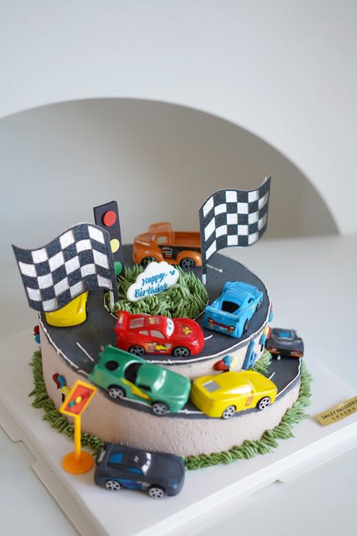 主题奶油蛋糕 | 鲜果原味奶油 - 跑跑赛车 商品图1