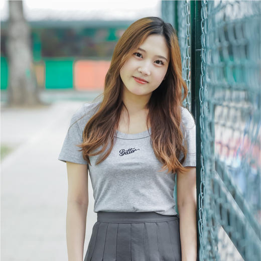 BETTER U领修身文化衫 商品图1