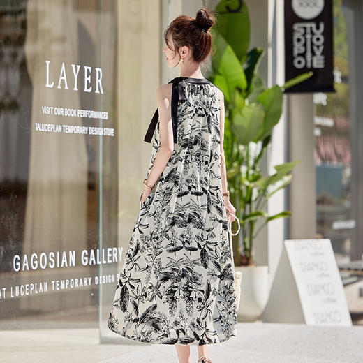 海边度假碎花长裙ZYF8932 商品图2