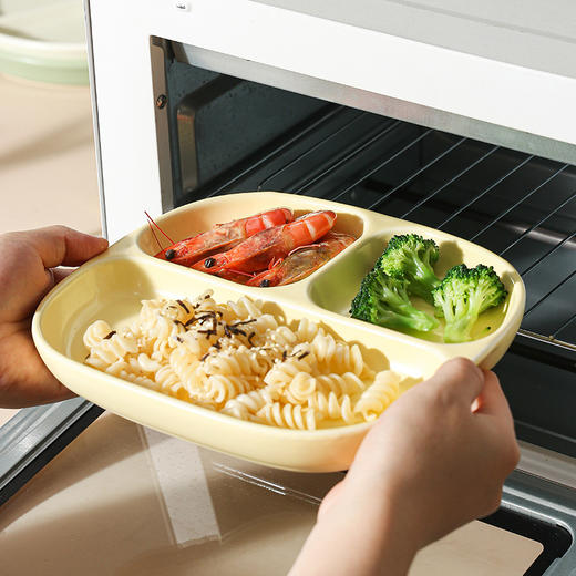 陶瓷餐具分格盘  儿童分餐盘早餐盘子家用高颜值减脂盘创意分隔餐盘3.210 商品图3