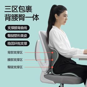 人体工学设计 背腰臀一体 | 顶博士小腰果护腰坐垫/靠背 强力支撑 矫正坐姿改善驼背/高低肩 多色入