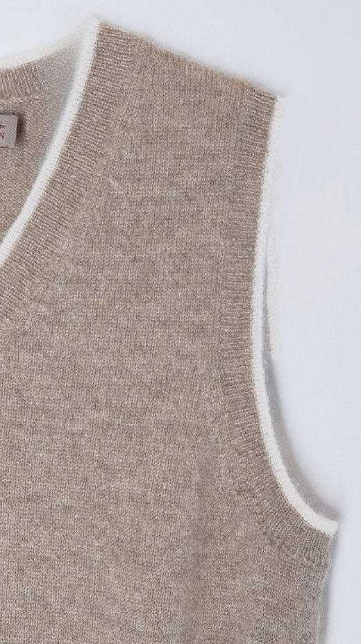 V领套背 原色 商品图2