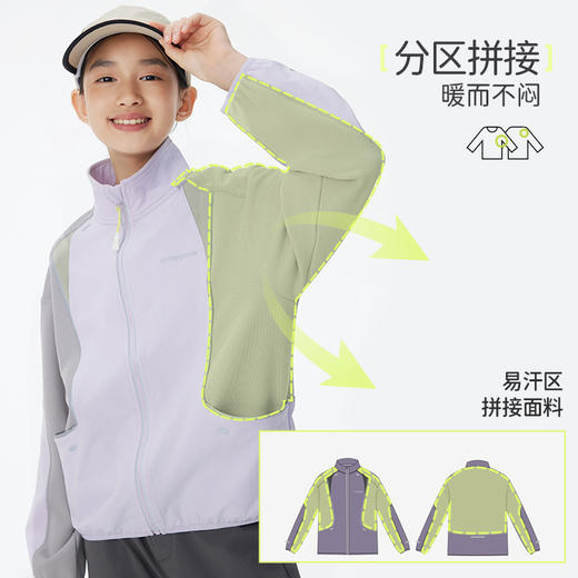 onmygame【分区控温】儿童运动外套男女童可穿KD70C310452 商品图3