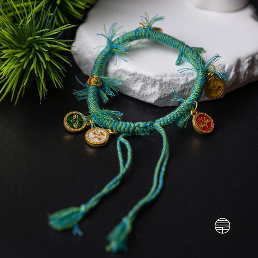 万物三千｜五路财神金刚结绿绳 手链 手绳 转运 商品图5