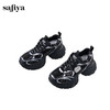 Safiya/索菲娅2024秋 潮酷厚底亮片薄网透气休闲运动增高老爹鞋 SF43112426 商品缩略图1