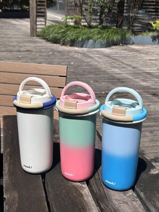 mosh保温杯拎拎杯DMLS吸管拿铁咖啡大容量随行水杯保冷高颜值 商品图4