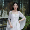 两三事轻灵如梦2024新款气质碎花法式植物系显瘦连衣裙辣妹穿搭 商品缩略图0