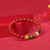 珩钻  新中式五路财神女款红玛瑙手串国潮手链8mm 商品缩略图1