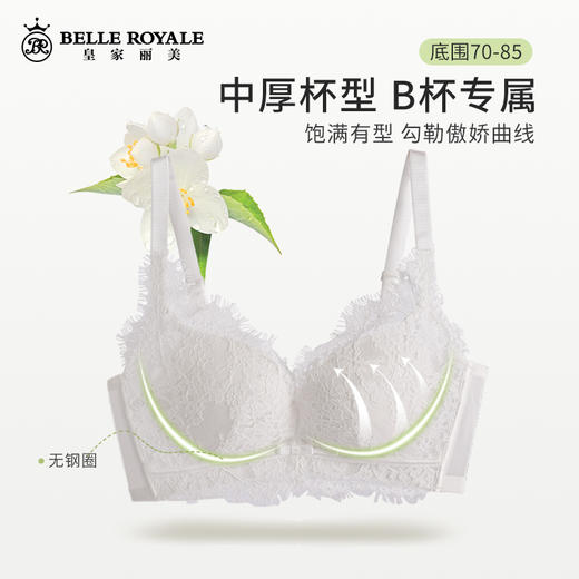 【秒杀品不退不换】皇家丽美内衣女聚拢文胸收副乳调防下垂中厚款无钢圈文胸WW206-1/WW206-3 商品图3