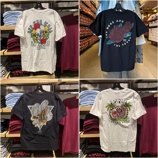 VANS/万斯 男士日常休闲印花圆领短袖T恤 商品图0