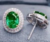 3.7ct 祖母绿耳钉 商品缩略图0