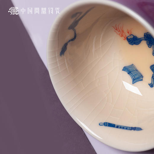 问鼎钧瓷鹅黄青花时霖杯（清徐） 商品图1