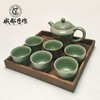 【邛窑￭铜绿釉茶具】成都手作功夫茶具一壶六杯 家用茶杯 高档送礼茶具【四川非物质文化】【大师匠作】 商品缩略图4