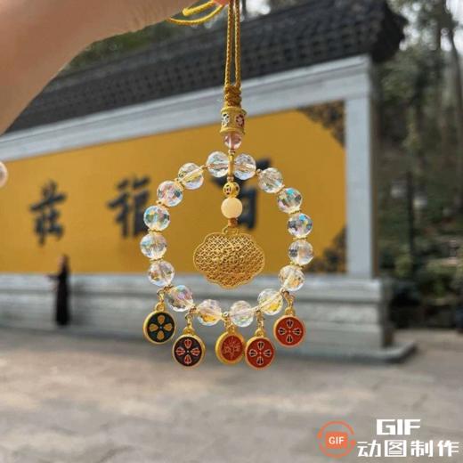 【家居百货】双11特价！杭州灵隐真的太超前了【五路财神车挂】实在是太爆火了！给爱赚钱的老公、姐妹必须入一个！真的是没有它不行啊 商品图3