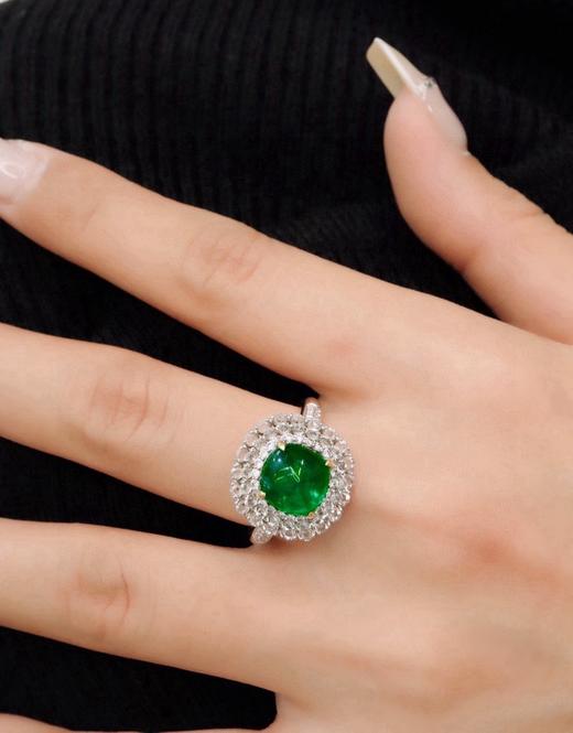 3.2ct 祖母绿戒指 商品图4