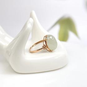 18K戒指-四爪双层蛋面