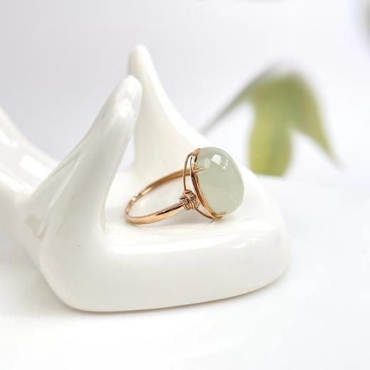 18K戒指-四爪双层蛋面 商品图0