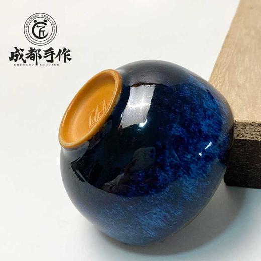 【邛窑￭天目釉茶具】成都手作功夫茶具一壶两杯 家用茶杯 高档送礼茶具【四川非物质文化】【大师匠作】 商品图6