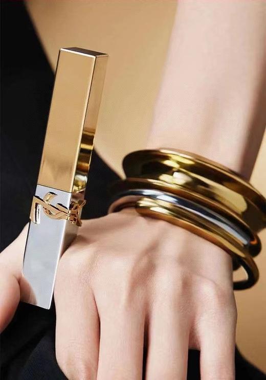 YSL圣罗兰的新包装限量版金银条口红 商品图2