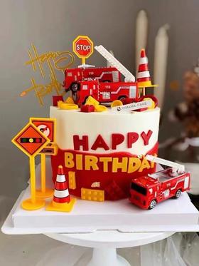 消防汽车-生日蛋糕