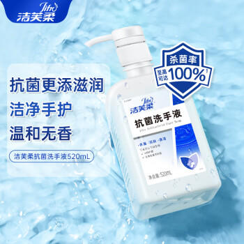 洁芙柔抗菌洗手液520mL*3 LK利康清洁杀菌消毒滋润水洗泡泡儿童护手 商品图0