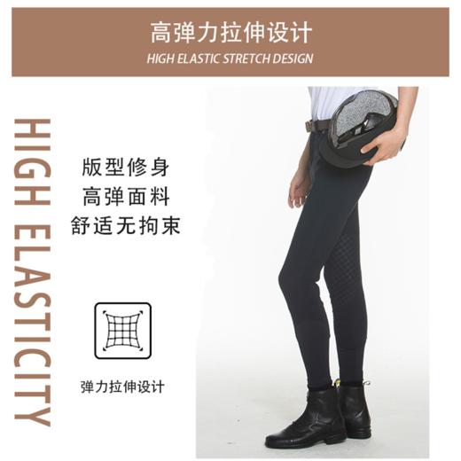 春夏马裤马术女骑马裤高腰半硅胶骑马裤服装衣服马术裤子mk027QS 商品图2