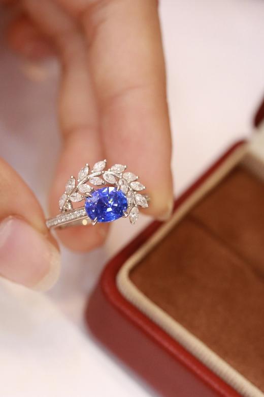 1.62ct 蓝宝石戒指 商品图2