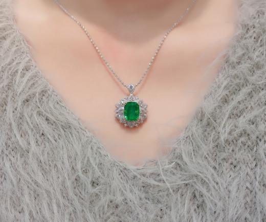 5.7ct 祖母绿戒指吊坠 商品图6
