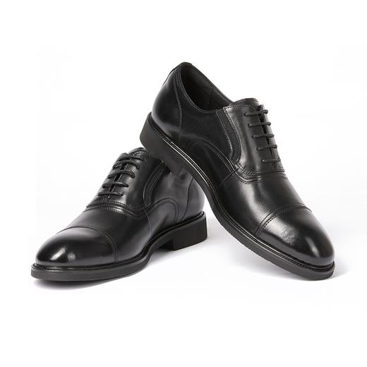 柒牌商务皮鞋男2025秋季新款百搭低帮休闲鞋中青年舒适黑色德比鞋	127X70320 商品图1