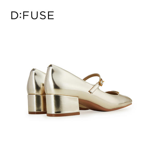 D:FUSE迪芙斯2024秋季新款时尚单鞋浅口小方头鞋甜酷感玛丽珍单鞋休闲鞋DF43111191 商品图3