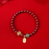珩钻  国潮系列平安如意高质朱砂手链6mm 商品缩略图4