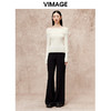 VIMAGE纬漫纪简约气质高级感高腰显瘦直筒裤秋季新款V2205805 商品缩略图1