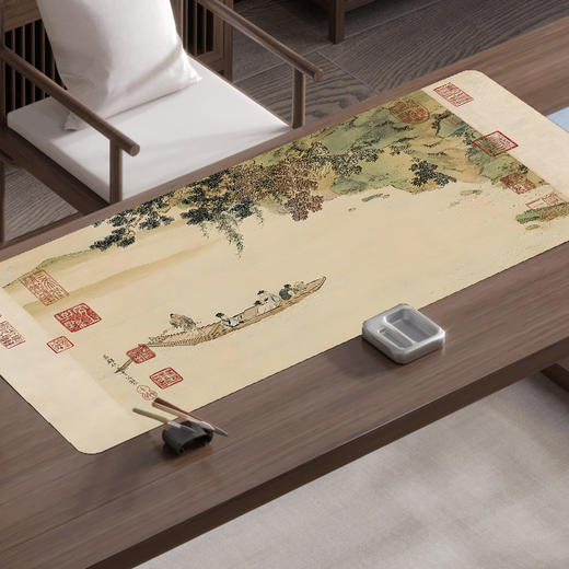 国风书画垫兰亭序颜真卿创意国潮古风书法写字垫加厚锁边代毛毡垫国风鼠标垫 商品图7