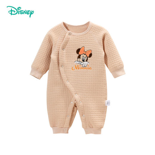 迪士尼童装女童侧开连体衣可爱米妮侧开三层暖棉连体衣ZD4DL001 商品图7