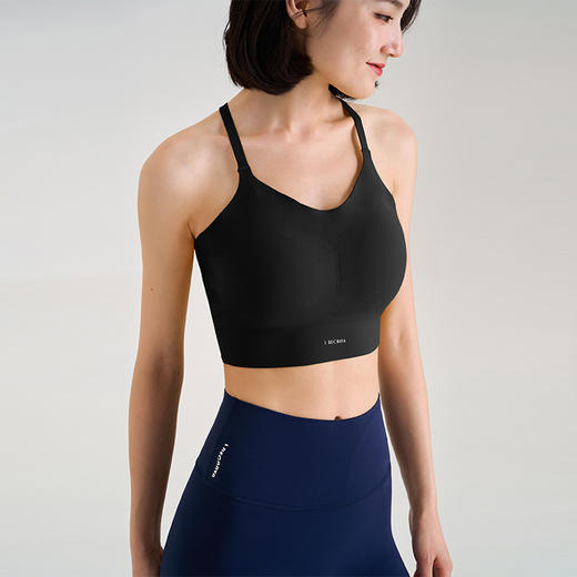 【裸感面料】一体式胸垫运动背心 后背可调节交叉绑带 一片式激光切割 无痕胸衣 中高强包裹好 无束缚 商品图2