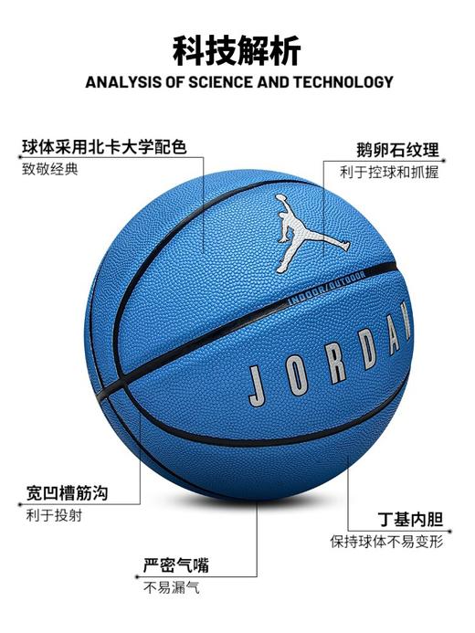 Nike/耐克Jordan篮球新款男女室内外标准球7号球标准球比赛训练FB2305-427 商品图0