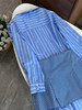 Ma*家早秋新款时尚蓝白条纹叠穿衬衫连衣裙 商品缩略图10