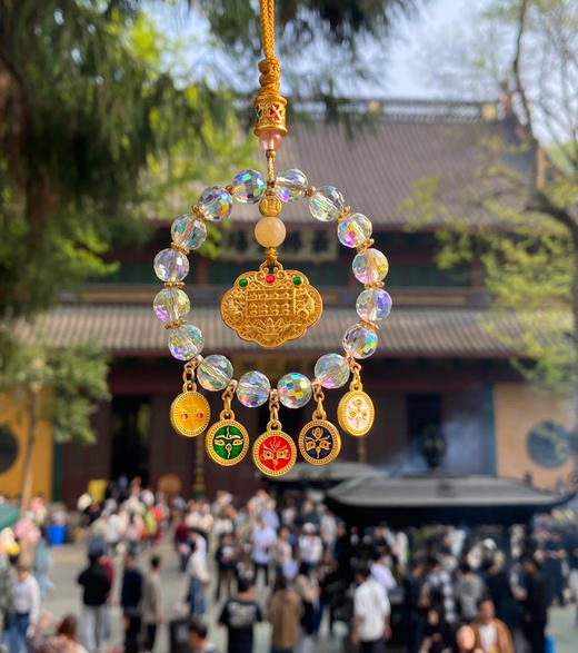 【家居百货】双11特价！杭州灵隐真的太超前了【五路财神车挂】实在是太爆火了！给爱赚钱的老公、姐妹必须入一个！真的是没有它不行啊 商品图2