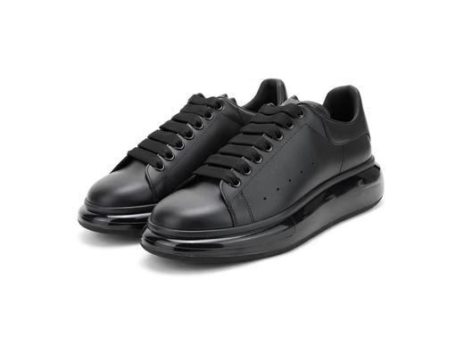 ALEXANDER MCQUEEN 亚历山大.麦昆 男士阔型透明底运动鞋小白鞋 七夕礼物 纯黑 604232 商品图0