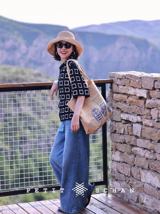 PETIT SCHAN小闪 CLO#510 comfort zone 我的舒适区 四季款土耳其进口靛蓝染色牛仔直筒裤 商品图1