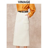 VIMAGE纬漫纪高腰包臀开叉显瘦时尚半身裙秋季新款V2206803 商品缩略图2