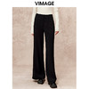 VIMAGE纬漫纪简约气质高级感高腰显瘦直筒裤秋季新款V2205805 商品缩略图0