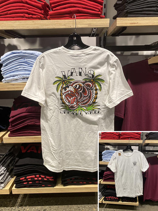 VANS/万斯 男士日常休闲印花圆领短袖T恤 商品图1