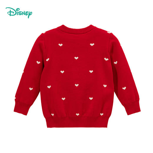 迪士尼童装女童毛衣小米妮圆领套头毛衣纯棉针织套头上衣ZD3DS028 商品图4