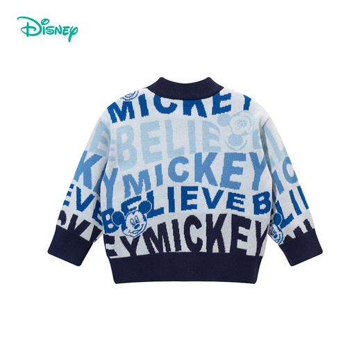 迪士尼男童毛衣春秋款中大童洋气圆领字母儿童装针织毛衣ZD3DS007 商品图7